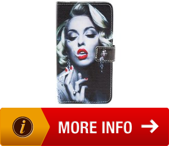 Simple For Samsung Galaxy S6 G9200 Case ,YW TM Fashion Magnetic PU Leather Flip Wallet Stand Hybrid Protective Case TPU Cover Fit For Samsung Galaxy S6 G9200 Smartphone with One Piece Random Color Stlye Dress up Sticker Gift Sexy Marilyn Monroe Smoking